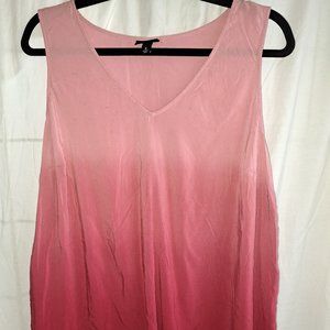 Torrid, 0, Red, Pink, Gradient, Sleeveless, Top, Blouse, Casual, Party, Vacation